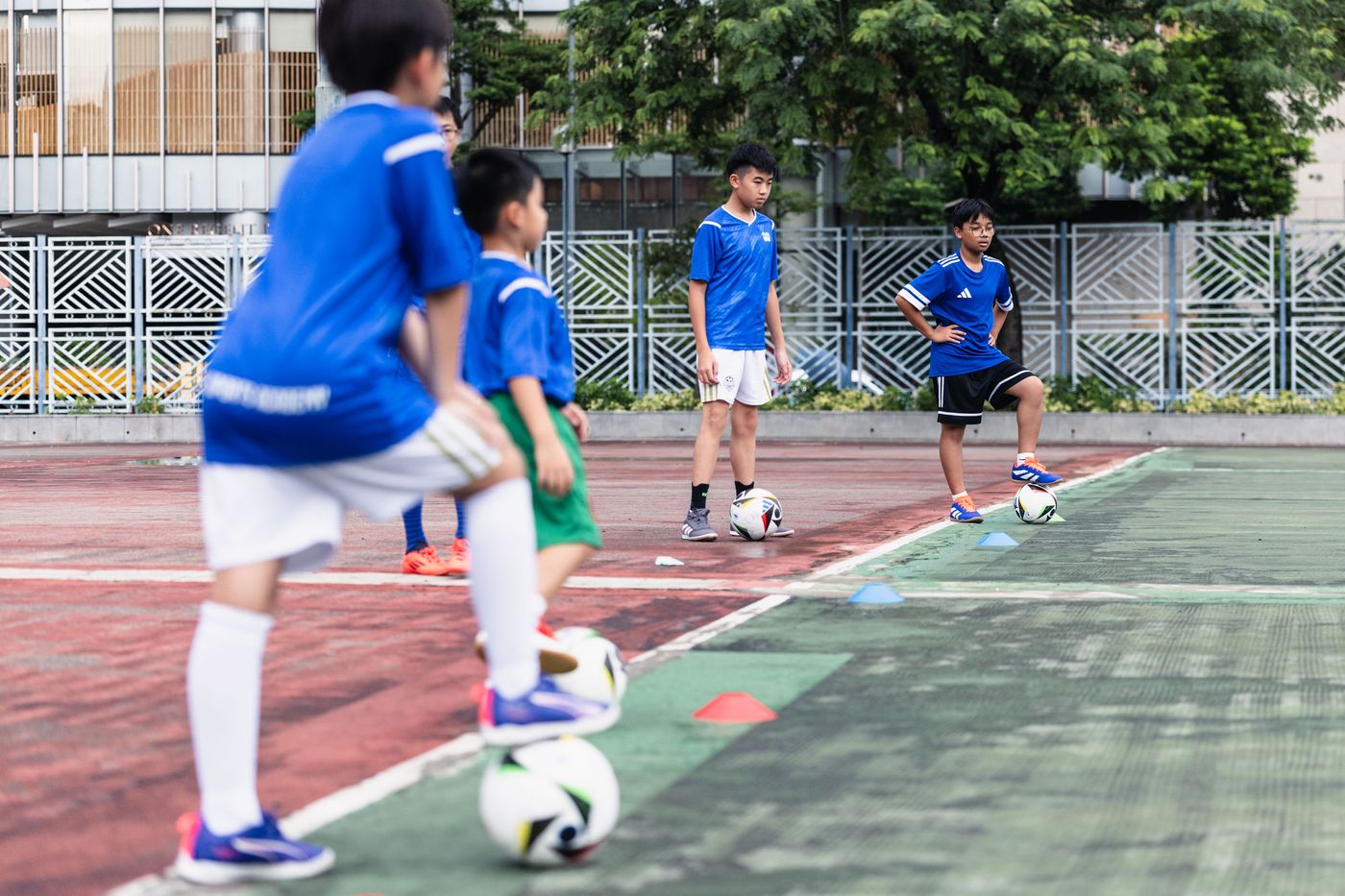 Two students working together